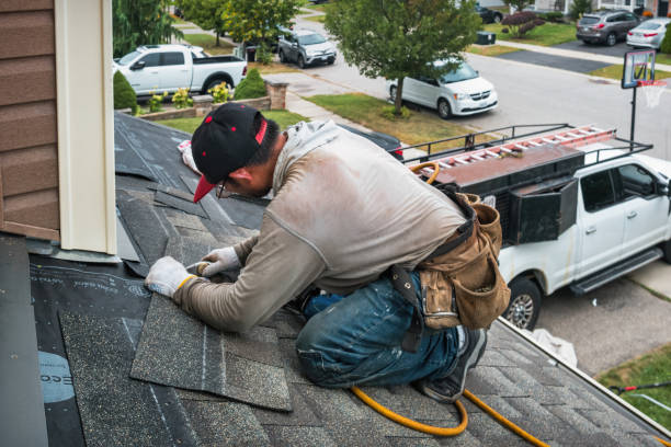 Professional Roof Repair technician working in Prairie du Sac, WI